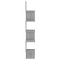 vidaXL Wand-Eckregal Grau Sonoma 20x20x127,5 cm Holzwerkstoff vidaXL Wand-Eckregal Grau Sonoma 20x20x127,5 cm Holzwerkstoff