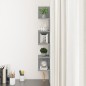 vidaXL Wand-Eckregal Grau Sonoma 20x20x127,5 cm Holzwerkstoff vidaXL Wand-Eckregal Grau Sonoma 20x20x127,5 cm Holzwerkstoff