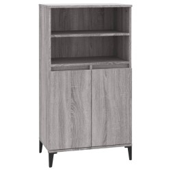 vidaXL Highboard Grau Sonoma 60x36x110 cm Holzwerkstoff