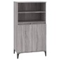 vidaXL Highboard Grau Sonoma 60x36x110 cm Holzwerkstoff vidaXL Highboard Grau Sonoma 60x36x110 cm Holzwerkstoff