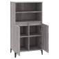 vidaXL Highboard Grau Sonoma 60x36x110 cm Holzwerkstoff vidaXL Highboard Grau Sonoma 60x36x110 cm Holzwerkstoff