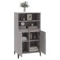 vidaXL Highboard Grau Sonoma 60x36x110 cm Holzwerkstoff vidaXL Highboard Grau Sonoma 60x36x110 cm Holzwerkstoff