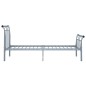 vidaXL Bettgestell Grau Metall 90x200 cm vidaXL Bettgestell Grau Metall 90x200 cm