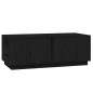 vidaXL Couchtisch Schwarz 110x50x40 cm Massivholz Kiefer vidaXL Couchtisch Schwarz 110x50x40 cm Massivholz Kiefer