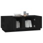 vidaXL Couchtisch Schwarz 110x50x40 cm Massivholz Kiefer vidaXL Couchtisch Schwarz 110x50x40 cm Massivholz Kiefer