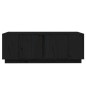 vidaXL Couchtisch Schwarz 110x50x40 cm Massivholz Kiefer vidaXL Couchtisch Schwarz 110x50x40 cm Massivholz Kiefer