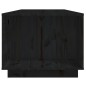 vidaXL Couchtisch Schwarz 110x50x40 cm Massivholz Kiefer vidaXL Couchtisch Schwarz 110x50x40 cm Massivholz Kiefer