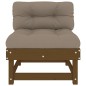 vidaXL Mittelsofas mit Kissen 2 Stk. Honigbraun Massivholz Kiefer vidaXL Mittelsofas mit Kissen 2 Stk. Honigbraun Massivholz Kiefer
