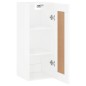 vidaXL Wandschrank Hochglanz-Weiß 34,5x34x90 cm Holzwerkstoff vidaXL Wandschrank Hochglanz-Weiß 34,5x34x90 cm Holzwerkstoff
