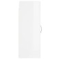 vidaXL Wandschrank Hochglanz-Weiß 34,5x34x90 cm Holzwerkstoff vidaXL Wandschrank Hochglanz-Weiß 34,5x34x90 cm Holzwerkstoff