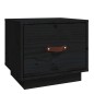 vidaXL Nachttisch Schwarz 40x34x35 cm Massivholz Kiefer vidaXL Nachttisch Schwarz 40x34x35 cm Massivholz Kiefer
