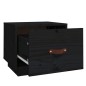 vidaXL Nachttisch Schwarz 40x34x35 cm Massivholz Kiefer vidaXL Nachttisch Schwarz 40x34x35 cm Massivholz Kiefer