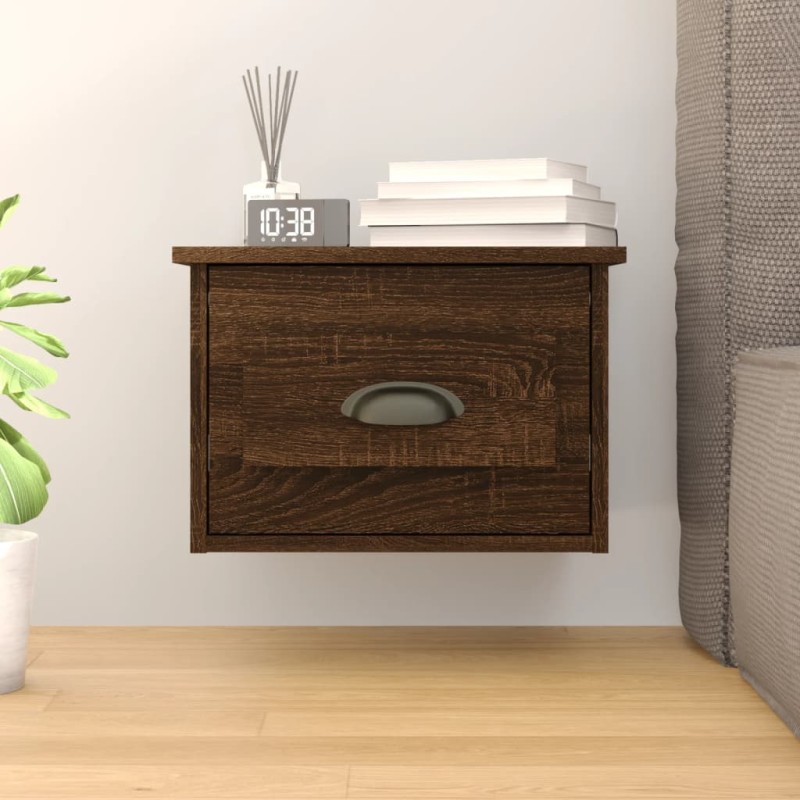 vidaXL Wand-Nachttisch Braun Eichen-Optik 41,5x36x28 cm vidaXL Wand-Nachttisch Braun Eichen-Optik 41,5x36x28 cm