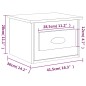 vidaXL Wand-Nachttisch Braun Eichen-Optik 41,5x36x28 cm vidaXL Wand-Nachttisch Braun Eichen-Optik 41,5x36x28 cm