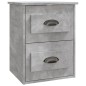 vidaXL Wand-Nachttisch Betongrau 41,5x36x53 cm vidaXL Wand-Nachttisch Betongrau 41,5x36x53 cm