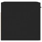 vidaXL Wandschrank Schwarz 80x36,5x35 cm Holzwerkstoff vidaXL Wandschrank Schwarz 80x36,5x35 cm Holzwerkstoff