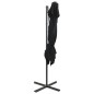 vidaXL Ampelschirm mit Lüftung Schwarz 250x250 cm