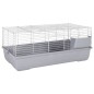 vidaXL Kleintierkäfig Grau 100x53x46 cm Polypropylen und Metall vidaXL Kleintierkäfig Grau 100x53x46 cm Polypropylen und Metall