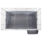 vidaXL Kleintierkäfig Grau 100x53x46 cm Polypropylen und Metall vidaXL Kleintierkäfig Grau 100x53x46 cm Polypropylen und Metall
