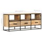 vidaXL TV-Schrank 110x30x45 cm Raues Mangoholz