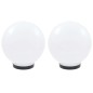 vidaXL LED-Gartenleuchten 2 Stk. Kugelförmig 25 cm PMMA vidaXL LED-Gartenleuchten 2 Stk. Kugelförmig 25 cm PMMA
