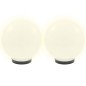 vidaXL LED-Gartenleuchten 2 Stk. Kugelförmig 25 cm PMMA vidaXL LED-Gartenleuchten 2 Stk. Kugelförmig 25 cm PMMA