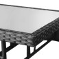 vidaXL Gartentisch Schwarz 80 x 80 x 74 cm Poly Rattan vidaXL Gartentisch Schwarz 80 x 80 x 74 cm Poly Rattan
