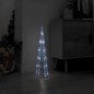 vidaXL LED-Kegel Acryl Weihnachtsdeko Pyramide Kaltweiß 60 cm vidaXL LED-Kegel Acryl Weihnachtsdeko Pyramide Kaltweiß 60 cm