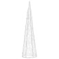 vidaXL LED-Kegel Acryl Weihnachtsdeko Pyramide Kaltweiß 60 cm vidaXL LED-Kegel Acryl Weihnachtsdeko Pyramide Kaltweiß 60 cm