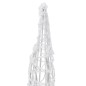 vidaXL LED-Kegel Acryl Weihnachtsdeko Pyramide Kaltweiß 60 cm vidaXL LED-Kegel Acryl Weihnachtsdeko Pyramide Kaltweiß 60 cm