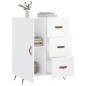 vidaXL Sideboard Hochglanz-Weiß 69,5x34x90 cm Holzwerkstoff vidaXL Sideboard Hochglanz-Weiß 69,5x34x90 cm Holzwerkstoff