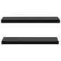 vidaXL Schweberegale 2 Stk. Schwarz 100 x 20 x 3,8 cm vidaXL Schweberegale 2 Stk. Schwarz 100 x 20 x 3,8 cm