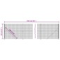 Maschendrahtzaun mit Bodenflansch Anthrazit 2,2x25 m Maschendrahtzaun mit Bodenflansch Anthrazit 2,2x25 m