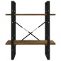 vidaXL Bücherregal 2 Fächer Räuchereiche 60x30x70 cm Holzwerkstoff vidaXL Bücherregal 2 Fächer Räuchereiche 60x30x70 cm Holzwerkstoff