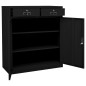 vidaXL Büroschrank Schwarz 90x40x102 cm Stahl vidaXL Büroschrank Schwarz 90x40x102 cm Stahl