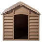 vidaXL Hundehütte Braun 86x84x82 cm Polypropylen vidaXL Hundehütte Braun 86x84x82 cm Polypropylen