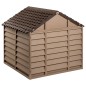 vidaXL Hundehütte Braun 86x84x82 cm Polypropylen vidaXL Hundehütte Braun 86x84x82 cm Polypropylen