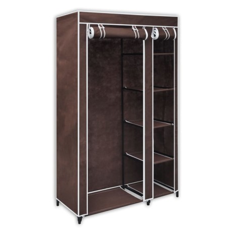 vidaXL Stoffschrank Braun 