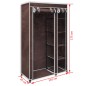 vidaXL Stoffschrank Braun vidaXL Stoffschrank Braun