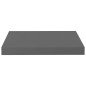 vidaXL Schwebende Wandregale 2 Stk. Hochglanz-Grau 40x23x3,8cm MDF vidaXL Schwebende Wandregale 2 Stk. Hochglanz-Grau 40x23x3,8cm MDF