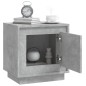 vidaXL Nachttisch Betongrau 44x35x45 cm Holzwerkstoff vidaXL Nachttisch Betongrau 44x35x45 cm Holzwerkstoff