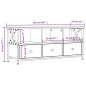 vidaXL TV-Schrank Braun Eichen-Optik 102x33x45cm Holzwerkstoff & Eisen vidaXL TV-Schrank Braun Eichen-Optik 102x33x45cm Holzwerkstoff & Eisen
