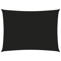 vidaXL Sonnensegel Oxford-Gewebe Rechteckig 3x4,5 m Schwarz