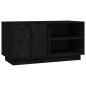 vidaXL TV-Schrank Schwarz 80x35x40,5 cm Massivholz Kiefer vidaXL TV-Schrank Schwarz 80x35x40,5 cm Massivholz Kiefer
