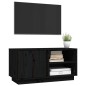 vidaXL TV-Schrank Schwarz 80x35x40,5 cm Massivholz Kiefer vidaXL TV-Schrank Schwarz 80x35x40,5 cm Massivholz Kiefer
