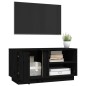 vidaXL TV-Schrank Schwarz 80x35x40,5 cm Massivholz Kiefer vidaXL TV-Schrank Schwarz 80x35x40,5 cm Massivholz Kiefer
