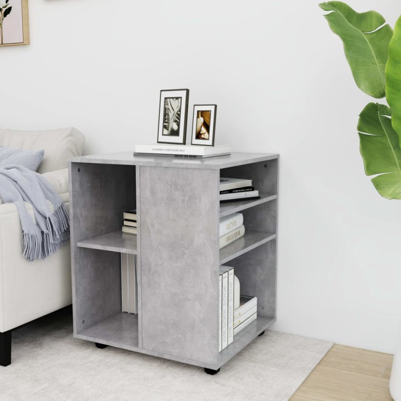 vidaXL Rollschrank Betongrau 60x53x72 cm Holzwerkstoff vidaXL Rollschrank Betongrau 60x53x72 cm Holzwerkstoff