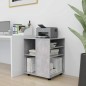 vidaXL Rollschrank Betongrau 60x53x72 cm Holzwerkstoff vidaXL Rollschrank Betongrau 60x53x72 cm Holzwerkstoff