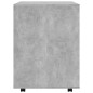 vidaXL Rollschrank Betongrau 60x53x72 cm Holzwerkstoff vidaXL Rollschrank Betongrau 60x53x72 cm Holzwerkstoff