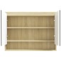 vidaXL Spiegelschrank fürs Bad 80x15x60 cm MDF Weiß und Eiche-Optik vidaXL Spiegelschrank fürs Bad 80x15x60 cm MDF Weiß und Eiche-Optik